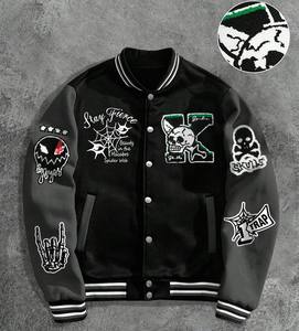 Veste universitaire en laine unisexe sur mesure de qualité supérieure, coupe-vent, respirante, hiver, lourde, marque privée, vente en gros, style lettreman - Product Image 1