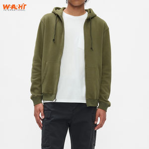 Unisex Basics 100% algodón cremallera completa sudadera 3D bordado Unisex Zip Hoodie Logo tamaño 6XL chaqueta de lana Lisa para invierno - Product Image 2