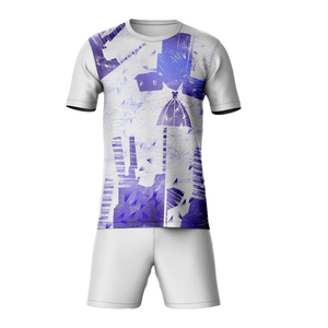 Ensemble de maillots de football à séchage rapide personnalisé 2025 Nouvelle saison Haut de football imprimé durable par sublimation de haute qualité à un bon prix - Product Image 3