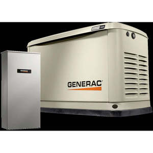 Générateur de secours domestique Generac Guardian 18KW, moteur à gaz refroidi par air 420cc, boîtier en aluminium, démarrage automatique - Product Image 1