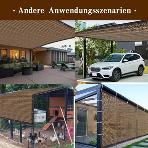 Nâu 80% vải bóng râm, bền lưới Tarp với grommets, vườn <span class=keywords><strong>Sunblock</strong></span> <span class=keywords><strong>Shade</strong></span> vải che antifreezing - Product Image 6