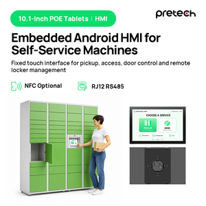 <span class=keywords><strong>Tablet</strong></span> HMI Android 16 da 10.1 Pollici con PoE, Multi-Interfaccia, 4G LTE, NFC Frontale e Pannello Touch Integrato per Armadietti Intelligenti - Product Image 2