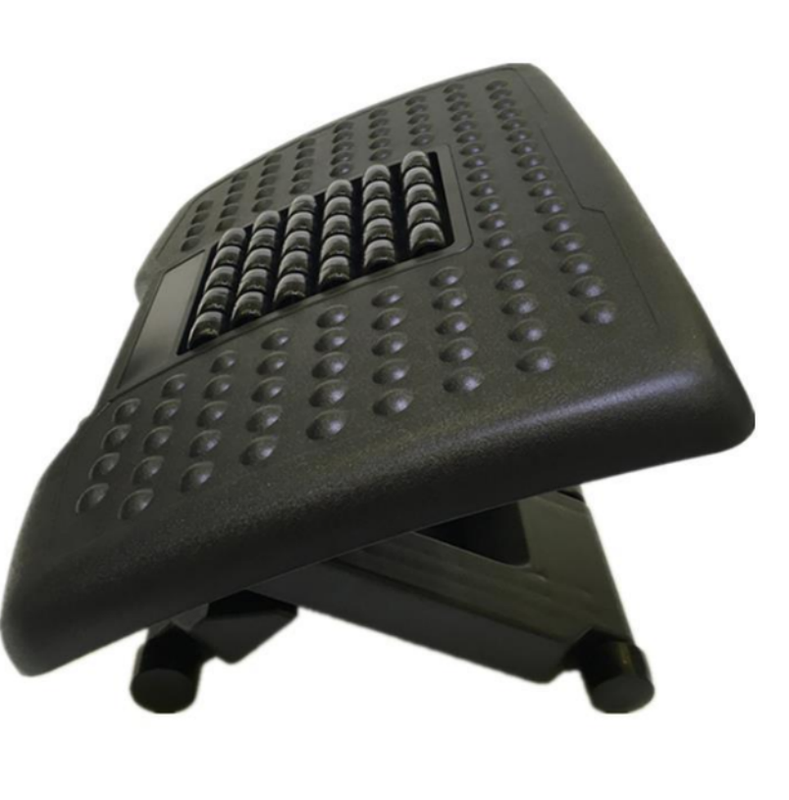 Footrest with adjustable platform of black