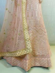 Lehenga choli ชุดปาร์ตี้ออกแบบโดยดีไซเนอร์แบบพรีเมี่ยมพร้อมงาน dori และ Jari และ Jari Flair CAN - Product Image 4
