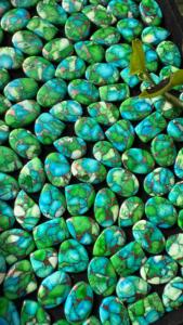 หินอัญมณีทรงหลวมสำหรับทำเครื่องประดับ AAA + ทำจากทองแดงนกยูงคิงแมนเทอร์คอยส์ขนาดตามสั่ง - Product Image 2