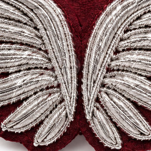 Badge personnalisé en fil de métal, patch brodé de luxe, applique décorative faite à la main pour chapeaux, uniformes, vêtements et accessoires - Product Image 6