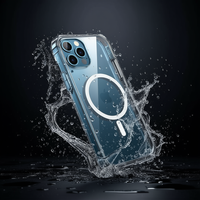 Casing Transparan untuk 12/12 Pro dengan Pengisian Daya Nirkabel, Bahan TPU+PC Tahan Menguning dengan Waktu Berjalan, Pelindung Ponsel