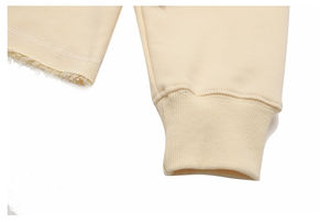 Sudadera con capucha de felpa francesa pesada con logotipo personalizado Sudadera con capucha de hip hop Cut Edge Sudadera con capucha Cut and Sew - Product Image 5