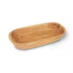 Cuencos de masa de madera Cuencos de Paulownia tallados a mano para el hogar Granja Comedor Sostener por artesanía de media luna - Product Image 1