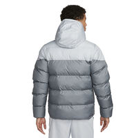 Chaquetas acolchadas para hombre más vendidas con cremallera Color gris y blanco Ropa de moda Chaqueta acolchada de invierno con sudaderas con capucha