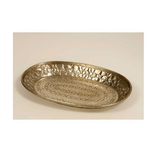 Arabian Round <b>Tray</b> Handmade Chocolate <b>Tray</b> Made in India - Product Image 3
