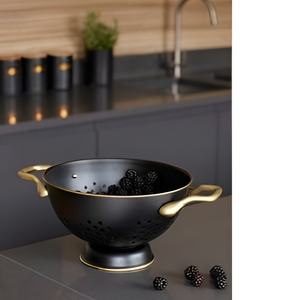 Hot Selling Modern Stainless Steel Colorful Twin Handle <b>Colander</b> for Vegetable Fruit Drainer Rice <b>Colander</b> - Product Image 4