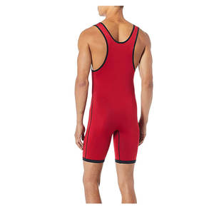 Combinaison d'haltérophilie Singlet de lutte Plus Size Men Bodywear Sublimation Spandex Wrestling Wear Men's - Product Image 6