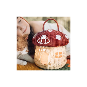 Sous-verres de Noël en rotin naturel Décor de vacances rustique écologique pour des célébrations de maison de fête durables - Product Image 1