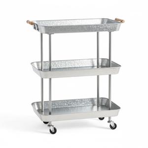 Luxury Design Iron Galvanized 2 <b>Tier</b> <b>Cake</b> <b>Stand</b> Green Powder Coated Round Shape And Event Decoration Eco-Friendly Hot Selling - Product Image 4