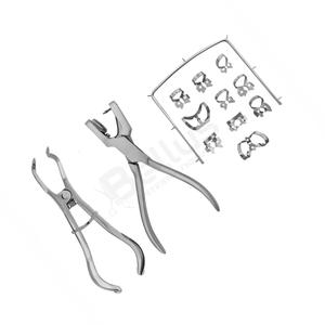 Kit Profesional de Dique de Goma Dental con Pinzas Manuales de Acero Inoxidable, Marco de Examen Reutilizable de Alta Calidad y Pinzas de Perforación - Product Image 2
