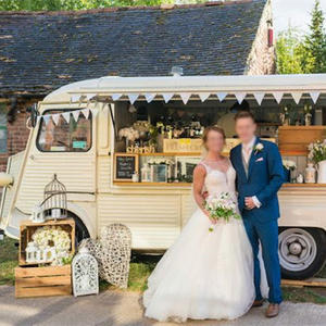 Retro BBQ Trailer Verkaufsstand Gastronomie Mobilwagen Elektrischer Citroën Typ Street Food Truck Eis Kaffee Cart mit CE DOT - Product Image 2