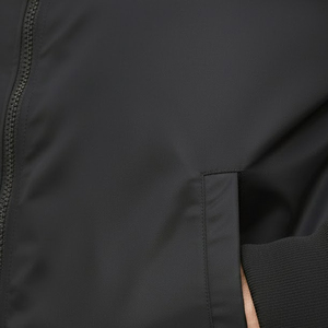 Veste bomber d'hiver pour homme, vente directe d'usine, avec logo personnalisé sur le devant, coupe-vent, respirante, légère, style fermeture éclair - Product Image 4