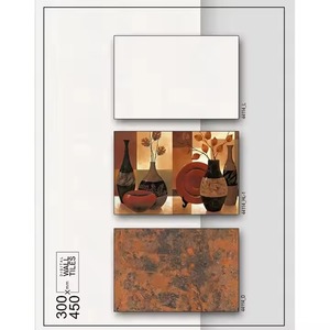 Azulejos de pared de cocina de cerámica india de diseño moderno 30x45 Cm 300x450mm 12x18 pulgadas azulejo esmaltado impreso brillante Interior Digital - Product Image 1
