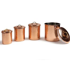 Hammered Vintage Kitchen Canisters for <b>Food</b> Species <b>Dry</b> Fruits <b>Storage</b> <b>Container</b> Jar Home Hotel Restaurant Kitchen Decoration - Product Image 2