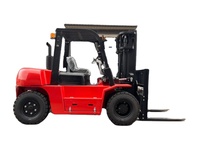 Chariot élévateur diesel de 5000 kg, chariot élévateur de 5 tonnes pour le chargement de camions et la manutention de marchandises industrielles
