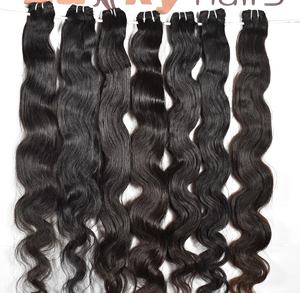 100% Extensions de cheveux vierges Remy faisceaux de cheveux indiens bruts pas de traitement chimique cuticule alignée vague d'eau 100% vague d'eau humaine - Product Image 2