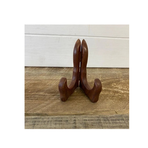 Wooden plate stand Rack Tea Shelf <b>Bookshelf</b> Kitchen Dishes and Tableware Storage <b>Wood</b> Plate Racks <b>dark</b> color - Product Image 6