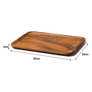 La mayoría de las ventas de bandeja de madera hecha a mano elegante madera de mango de Acacia pulido transparente para el hogar cocina restaurante. Precio mayorista - Product Image 3