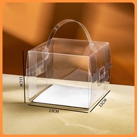 Vente en gros Mini boîtes de cuisson carrées en plastique transparentes de luxe 15X15X15 Récipients alimentaires jetables personnalisés pour gâteaux et cadeaux