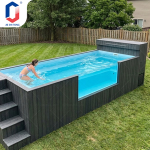 Prefab Container Swimming <b>Pool</b> with Acrylic Window WPC Deck and Filtration Above Ground <b>Pool</b> - Product Image 2
