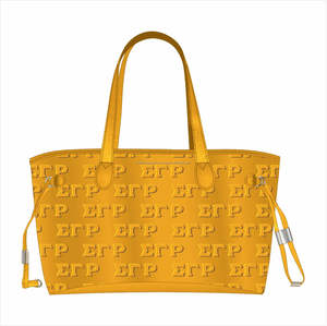 Bolsa de cuero PU en relieve Sigma Gamma Rho - Product Image 2