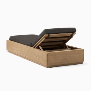 Teca de madera moderna estilo americano Villa balcón piscina chaise patio muebles de exterior jardín tumbonas - Product Image 4