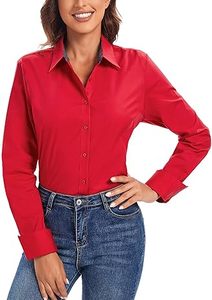 Women <b>Satin</b> Lapel Long Sleeve Office Pullover Solid Color Shirts Customize Design Cheap Price Export From Bangladesh - Product Image 4