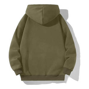 Sudadera con Capucha Extra Grande de Algodón de Alta Calidad, Felpa Gruesa, Hombros Caídos, Lisa, Cálida, de Secado Rápido - Product Image 4