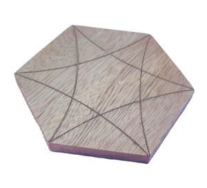 Sous-verres en bois naturel pour boissons Logo vintage personnalisé Sous-verres en bois Vaisselle Tapis Tampons antidérapants Sous-verres pour thé Ustensiles de cuisine - Product Image 2