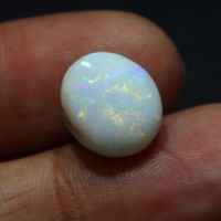 5.00 Carat A +++ Qualité Opale Australienne Naturelle Multi Feu Cabochon Gemme 13X12X6 MM Opale Solide pour la Fabrication de Bijoux Gemme