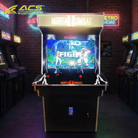 Machine d'arcade de combat ACS certifiée CE, borne verticale à monnayeur avec commandes par joystick et boutons, modèle ACS-0065-A
