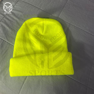 Gorro de punto de poliéster 100% de alta calidad para gorro informal Unisex, gorros cálidos suaves de invierno para Unisex - Product Image 5