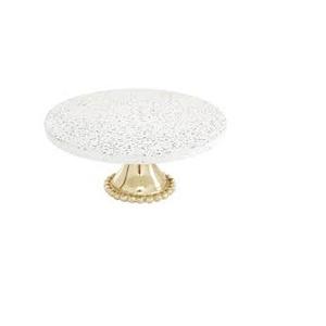 Support de serveur de gâteau en métal en acier inoxydable avec finition brillante - Product Image 2