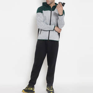 Chándal de nuevo diseño 2025 para hombre, ropa informal de Otoño Invierno con cuello con capucha, patrón sólido de talla grande en venta al por mayor - Product Image 5