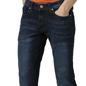 Pantalones vaqueros de gran tamaño personalizados de cintura media para hombre, ropa de calle de diseño único, estilo informal, precio razonable, servicio OEM ODM, tela vaquera - Product Image 6