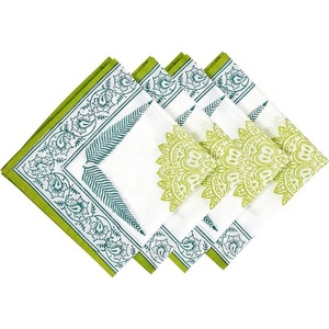 Digital Graphics Printed High Quality Customizable Absorbent Napkins Tableware Cotton Dining <b>Table</b> Decoration Props - Product Image 4