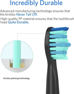 Cabezales de cepillo de dientes eléctrico de calidad profesional, paquete de 4, repuesto compatible para cepillado fácil en casa, hotel o al aire libre - Product Image 6