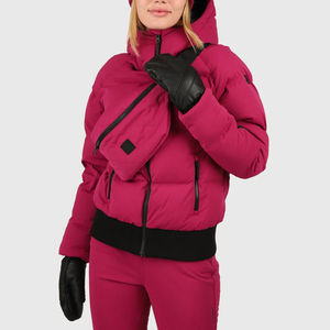 Nouveau style, meilleure qualité, veste matelassée respirante à imprimé bulles pour femmes, coque en cuir véritable, manteau d'hiver pour femmes, vente en gros - Product Image 1