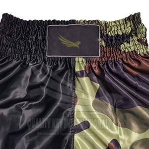 กางเกงมวยไทยขาสั้นผ้านิ่มสำหรับผู้ชายชุดฝึกมวยปล้ำและต่อสู้ - Product Image 6