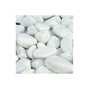 Vente directe d'usine Agate sculptée Pierres roulées Pierres précieuses blanches naturelles Technique dégringolée - Product Image 4