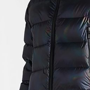 แจ็กเก็ตทรงพองของผู้ชายสีดำสำหรับใส่กลางแจ้งเสื้อบุฟองน้ำสำหรับฤดูหนาวโลโก้ได้ตามต้องการ - Product Image 6