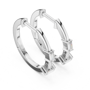 Pendientes de diamantes Baguette de lujo para mujer, piedras certificadas cultivadas en laboratorio, joyería personalizada al por mayor de lujo y pedidos de regalos - Product Image 3