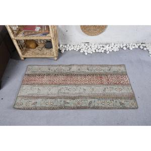 2.1x4.3 ft Turkish Rug, Rug, <b>Red</b> Floral Rug <b>Wool</b> - Product Image 3