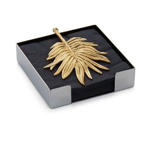 Lotus <b>Cocktail</b> Napkin Holder Elegant Floral Napkin <b>Tray</b> for Entertaining, Dining, or Spa-Inspired Decor - Product Image 6